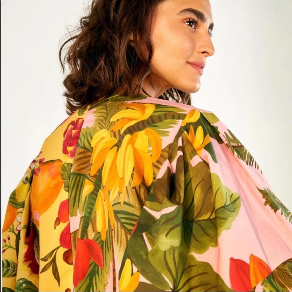 FARM Rio Pink & Yellow Tropical Mini Dress - Picture 3 of 12